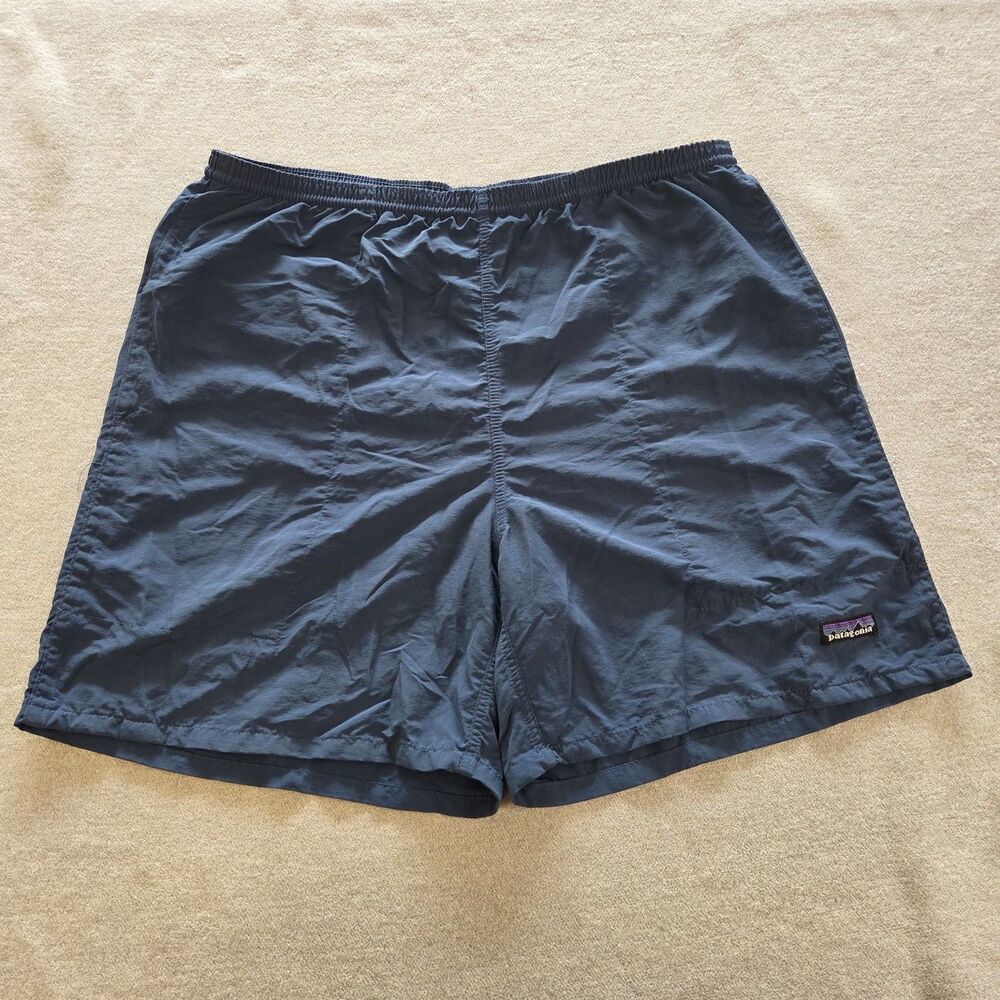 Patagonia Baggies Long Shorts Mens XL 6" Blue Lined Swim Beach Athleisure